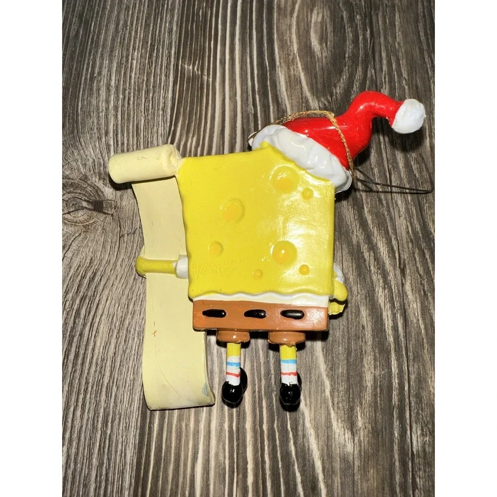 Miniature Mini Spongebob Squarepants Christmas Christmas List Ornament VTG